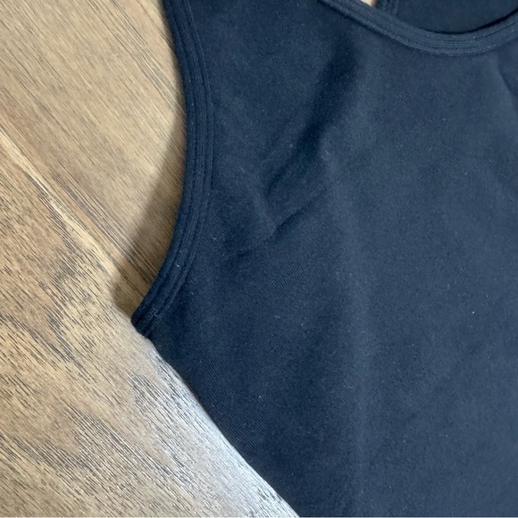 Lululemon Black Racerback Tank Top with Back Hem Ruffle - Picture 11 of 11